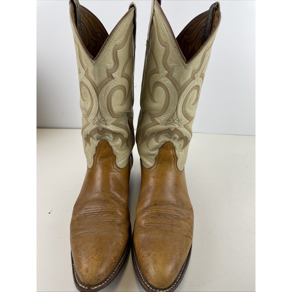 Other - Vintage Nocona Wine Leather Cowboy Boots USA Made for Men Size 13.5‎ A